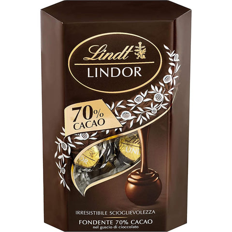 Lindt Riegel Lindt Box Extra Fondente Pralinen extra dunkle mit schokolade gefüllt 200 g 3x italienisch Original 8003340034959