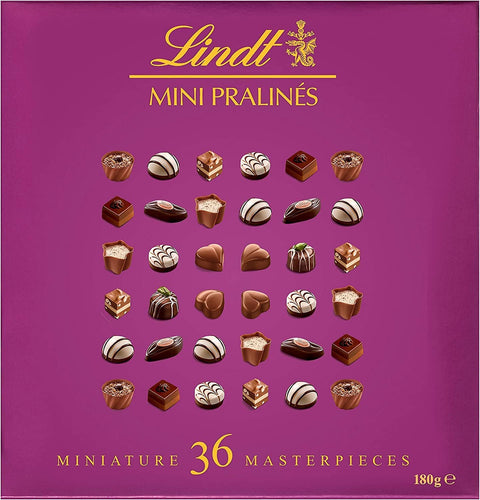 Lindt Vielfaltspackungen 3x Lindt Mini-Pralinen XL, Schachtel mit verschiedenen Pralinen Größe 180 g 4000539103780
