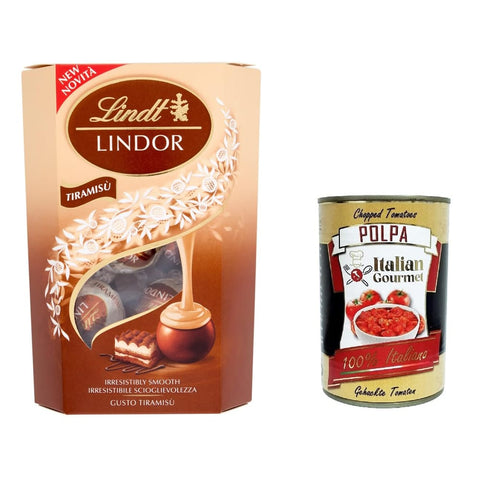 Lindt Vielfaltspackungen Lindt Lindor Pralinen Tiramisu 200 g italienisch Original 7610400100335