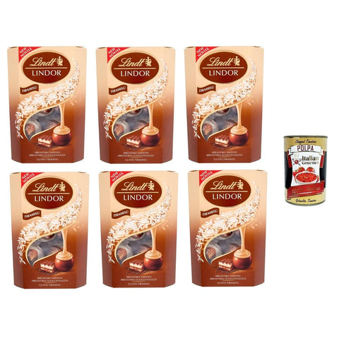 Lindt Vielfaltspackungen Lindt Lindor Pralinen Tiramisu 6x200 g italienisch Original 7610400100335