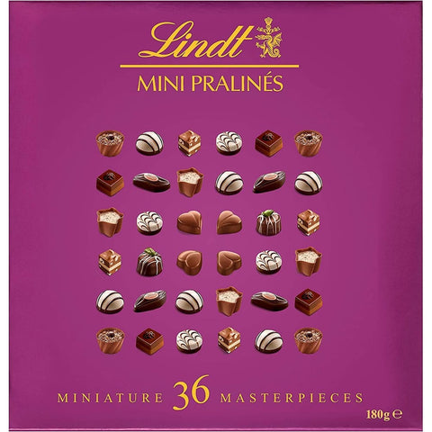 Lindt Vielfaltspackungen Lindt Mini Pralinen XL Schachtel mit verschiedenen Pralinen Größe 180 g italienisch Original 4000539103780