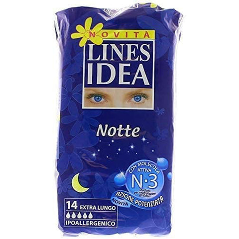 Lines Idea Nachtwäsche, hypoallergen 24x14 Stück Original italienisch Haushalt