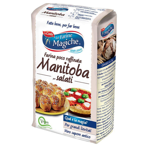 Lo conte Le farine magiche Manitoba für Bohnenkraut wenig raffiniert 3x 1 Kg italienisch Original