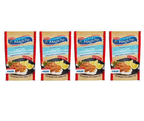 Lo conte Brot 4x Lo conte Le Farine Magiche Pangrattato grosso Grobe Semmelbrösel für knuspriges Gratin 200 g 8009355002396