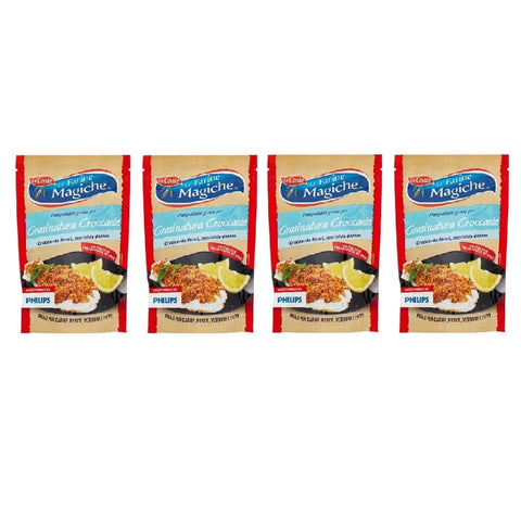 Lo conte Brot 4x Lo conte Le Farine Magiche Pangrattato grosso Grobe Semmelbrösel für knuspriges Gratin 200 g 8009355002396
