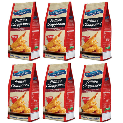 Lo Conte Le Farine Magiche Mix per Tempura Fritture Giapponesi Mischung für Japanisches Tempura Typ "1" Weichweizenmehl ideal für Gemüse und Fisch 350 g italienisch Original
