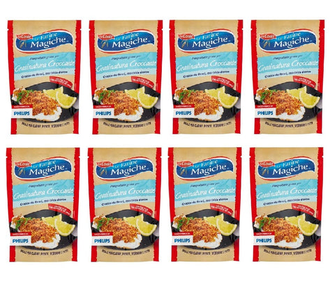 Lo conte Brot 8x Lo conte Le Farine Magiche Pangrattato grosso Grobe Semmelbrösel für knuspriges Gratin 200 g 8009355002396