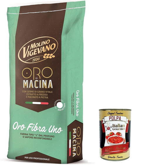Molino Vigevano Oro Fibra 1, Mehl "Typ 1" 1x10kg Original italienisch Zutat