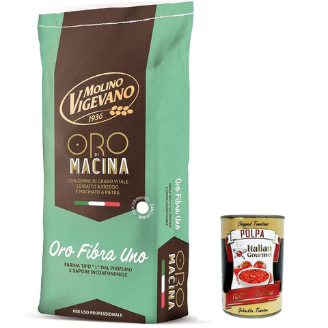 Molino Vigevano Oro Fibra 1, Mehl "Typ 1" 1x10kg Original italienisch Zutat