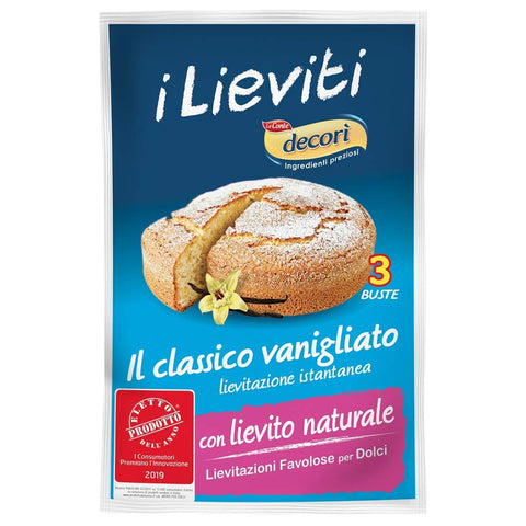 Lo conte decori' lievito vanigliato Sauerteig Vanille hefe aus italien 6x3 Beutel Original italienisch Zutat