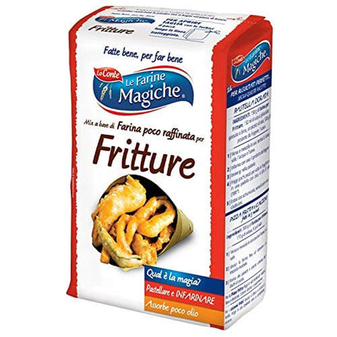 Lo conte Le farine magiche Per Frittura gebratener Mehl 100% 3x750g Original italienisch Zutat