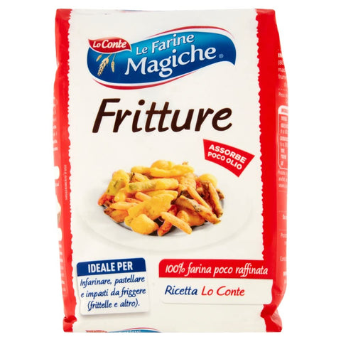 Lo conte Le farine magiche Per Frittura gebratener Mehl 100% 6x 750g Original italienisch