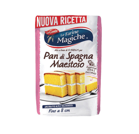 Lo conte Le Farine Magiche Pan di Spagna Maestoso Mehl für Biskuitkuchen Weichweizenmehl Typ "1" 3x 300g italienisch Original