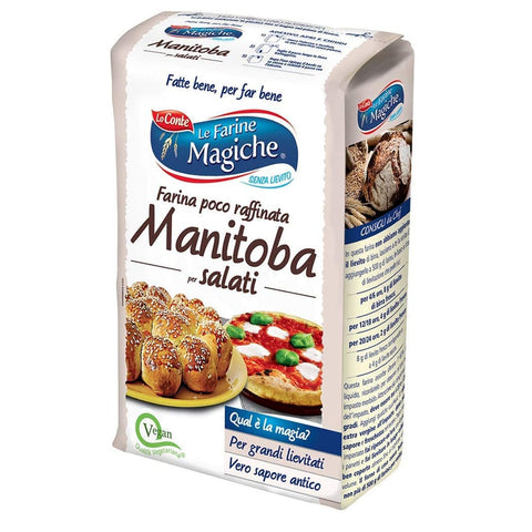 Lo conte Ungemahlene Kräuter & Gewürze Lo conte Le farine magiche Manitoba für Bohnenkraut wenig raffiniert 6x 1 Kg italienisch Original 8009355001719