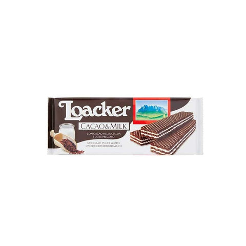 Loacker Abgepackte Gebäckstücke Loacker Cacao & Milk Würfel Kakao und Milch kekse Waffeln 175 g Abgepackte Gebäckstücke italienisch Original 8000380180721