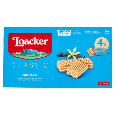 Loacker Classic Würfel reigel vanilla Waffeln kekse kuchen 4x45 g 3x italienisch Original