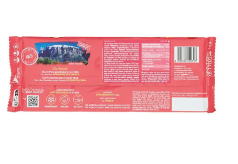 Loacker Kekse 3x Loacker Wafer Classic Fragola Waffeln gefüllt mit Erdbeercreme, 175 g