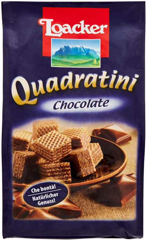 Loacker Quadratini chocolate schoko schokolade Würfel Waffeln kekse 125 g 6x italienisch Original