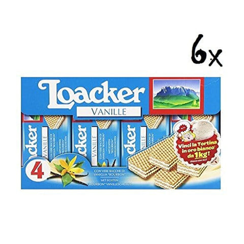 Loacker Kekse Loacker Classic Würfel reigel vanilla Waffeln kekse cookies kuchen 45g 24x Original italienisch 8000380281053