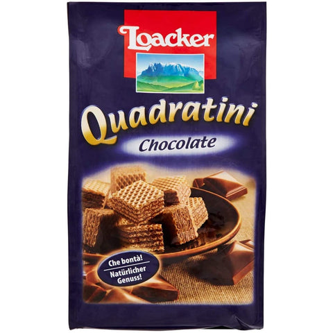 Loacker Kekse Loacker Quadratini chocolate schoko schokolade Würfel Waffeln kekse 125 g 6x italienisch Original 8000380005963