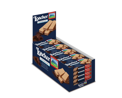 Loacker Waffeln creme-kakao (Packung mit 25 Stueck) 45 g italienisch Original Kekse