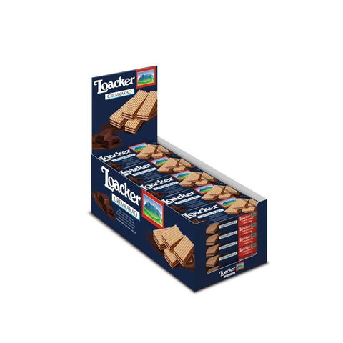 Loacker Kekse Loacker Waffeln creme-kakao (Packung mit 25 Stueck) 45 g italienisch Original Kekse 76580765820