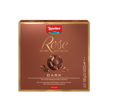 Loacker Pralinen Loacker Rose of the Dolomites Dark dunkle Schokolade 100g