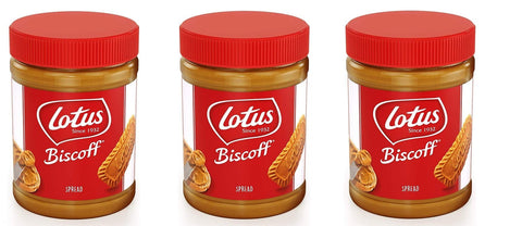 Lotus Kekse 3x Lotus Biscoff Crema spalmabile Streichcreme auf Basis von Biscoff Cookies 400g 5410126006957