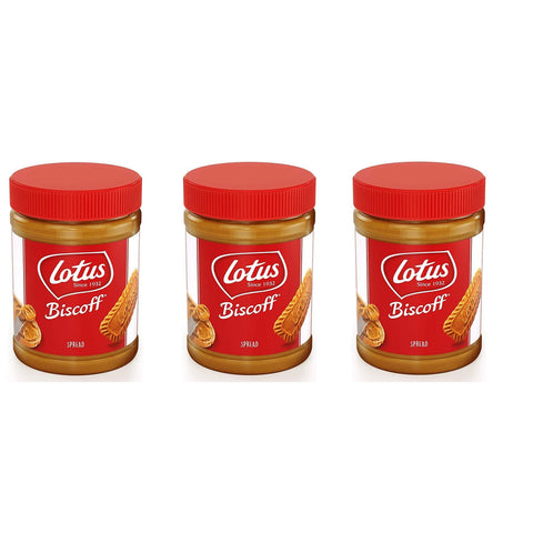 Lotus Biscoff Crema spalmabile Streichcreme auf Basis von Biscoff Cookies 3x400g Original italienisch Kekse