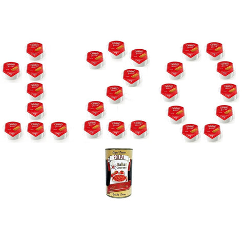 Lotus Schokoladenaufstrich Lotus Biscoff Crema Spalmabile Monodose Einzeldosis streichfähige Creme 120x20 g italienisch Original Pastasauce + kostenlos polpa 400 g 0