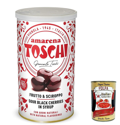 Lucgel Toschi Amarena, Premium Qualität aus Italien, authentisches italienisches Kirschen Topping, 400 g italienisch Original