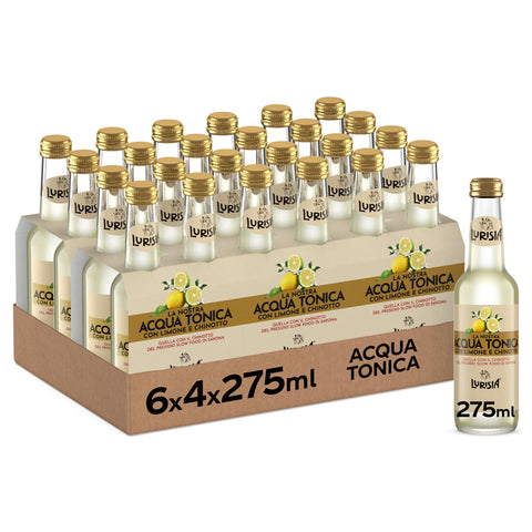 Lurisia Tonikum cl 27,5 x 24 Glasflaschen Tonic Water italienisch Original