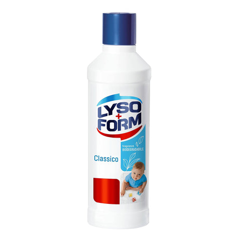 Lysoform Klassischer Bodenreiniger geeignet für alle Arten von Böden hilft Allergene Hefen und Schimmel mit biologisch abbaubarem Duft 1100 ml italienisch