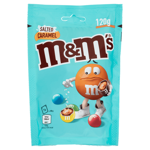 M&M's Pralinen M&M's Caramello salato gesalzener Karamell-Snack 120g 5900951291616