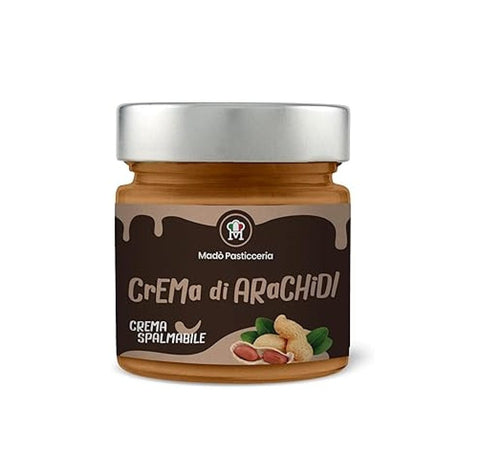 Madò Streichfähige Creme MADÒ Crema Spalmabile Artigianale al Burro di Arachidi Handwerklicher Erdnussbutteraufstrich – 200 g 8057509643957