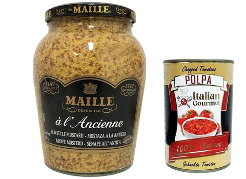 Maille Dijon à l Ancienne Senf nach alter Art grober Senf 845 gr italienisch Original