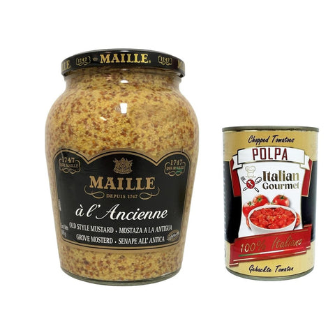 Maille Dijon à l Ancienne Senf nach alter Art grober Senf 845 gr italienisch Original