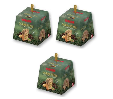 Maina Brot & Backwaren 3x Maina Dubai Style Chocolate Panettone 750g