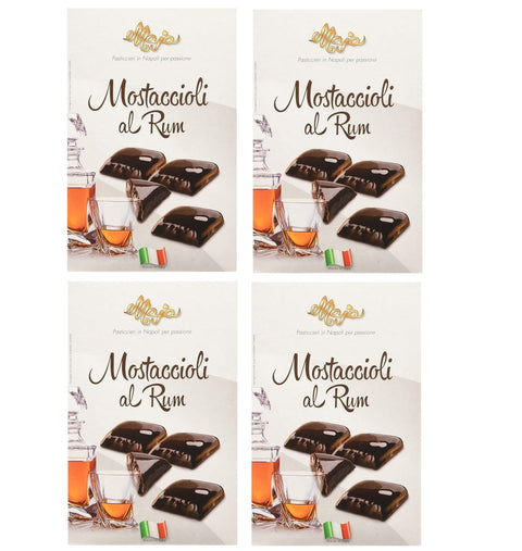 Maja Mostaccioli Brot & Backwaren 4x Maja Mostaccioli al Rum Mostaccioli mit klassischem süßem Weihnachtsrum 200 Brot & Backwaren italienisch Original SONDERANGEBOT 8032804040014