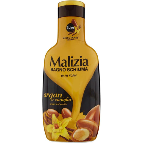 Malizia Bagnoschiuma Argan e vaniglia 1 Lt Argan und Vanille Schaumbad Schaumbäder italienisch Original