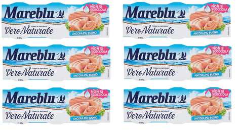 Mareblu Vero Naturale Tonno al Naturale natürlicher Thunfisch ( Thunfisch konserven 3 x 60g italienisch Original