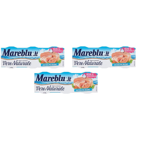 Mareblu Thunfisch Mareblu Vero Naturale Tonno al Naturale natürlicher Thunfisch ( 3 x 60g ) Thunfisch konserven 3x Original italienisch 8054729871504