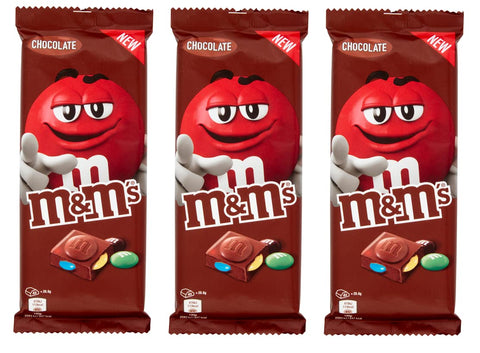 M&M's Chocolate Tafel Milchschokolade mit mini m&m's 3x165g Original italienisch Getränk