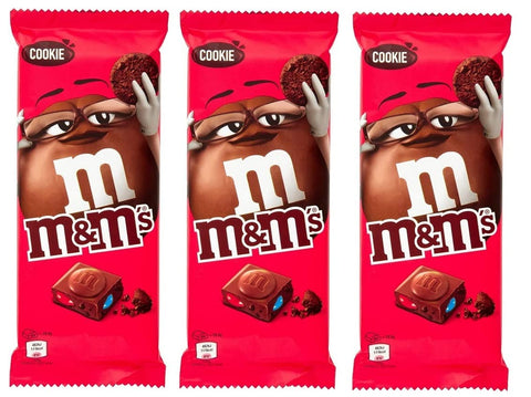 Mars Kategorien 3x M&M's Cookie Tafel Milchschokolade mit Mini m&m's und Keksstücken 165g 5000159537537
