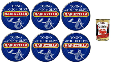 Maruzzella Tonno in olio d'oliva Thunfisch in Olivenöl 6x200 g italienisch Original + gratis polpa 400 g