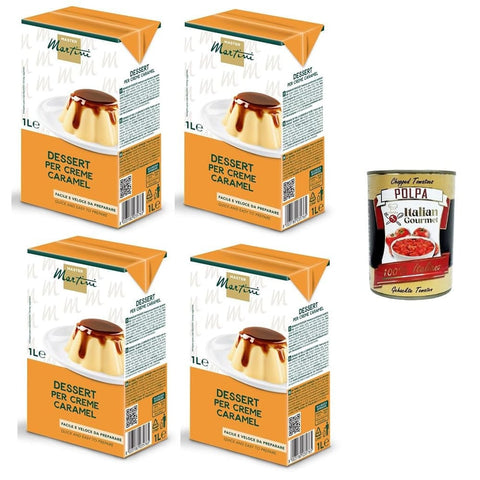 Master Martini-Dessert Koch- & Backzutaten Master Martini-Dessert per Crème Caramel Dessert für Crème Caramel 4x1lt Original italienisch inkl. Italian Gourmet Polpa 400g 8032804040014