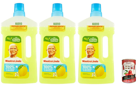 Mastro Lindo Lemon Floors Multi Oberflächenreiniger, verdünnte Zitrone, 930 ml, entfernt Schmutz, Fett und Verunreinigungen bis zu 100% italienisch Original