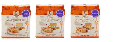 Matilde Vicenzi Kekse 3x Matilde Vicenzi millefoglie 3 basi torta drei Basen für Kuchen kekse 250g 8000350005627