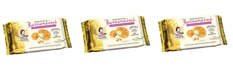 Matilde Vicenzi Millefoglie d'Italia Bocconcini Crema al Latte e Cioccolato Bianco Blätterteig mit Milchcreme und weißer Schokolade 100 g Kekse Gefüllte Snacks italienisch Original