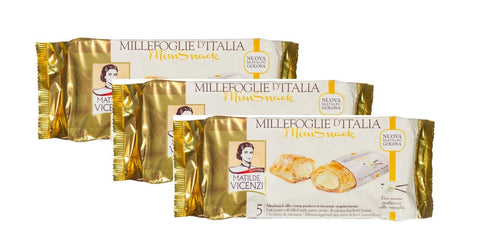 Matilde Vicenzi millefoglie Mini snack crema vaniglia Vanillecreme kekse 3x125g Original italienisch